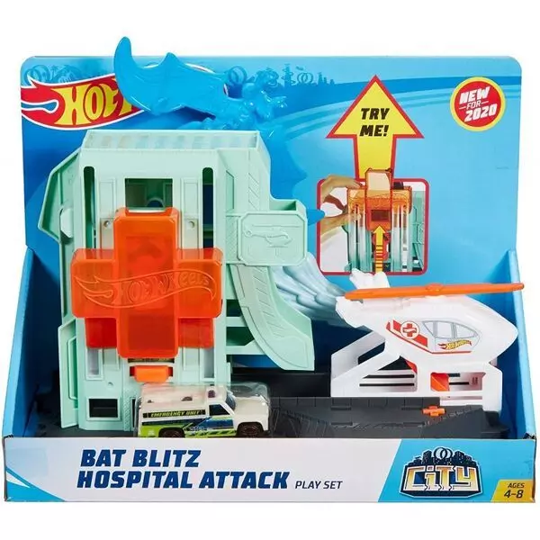 Hot Wheels City: Set de joacă Atacul liliacului în spital