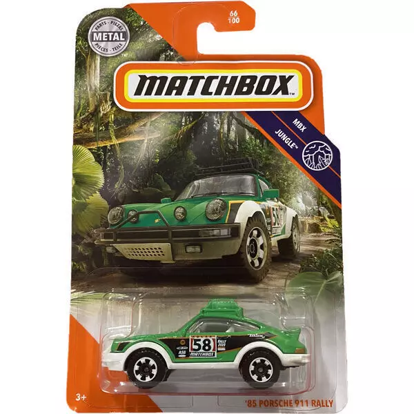Matchbox MBX Jungle: 85 Porsche 911 Rally kisautó 