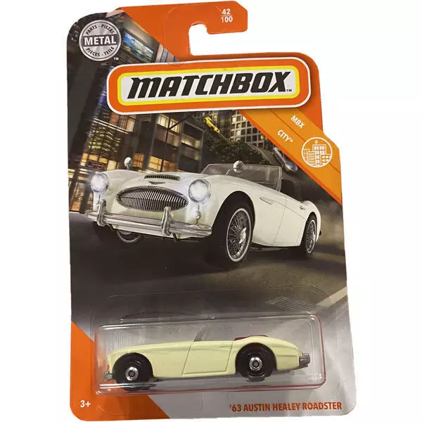 Matchbox MBX City: 63 Austin Healey Roadster kisautó 