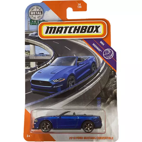 Matchbox MBX Highway: 2018 Ford Mustang Convertible kisautó 