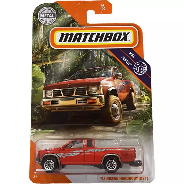Matchbox MBX Jungle: 95 Nissan Hardbody (D21) kisautó 