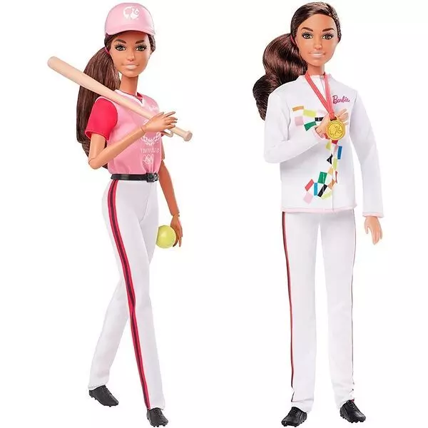 Barbie: Tokio 2020 jocuri olimpice - Păpușă jucător Softball