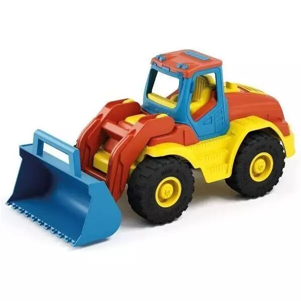 Műanyag színes traktor - 35 cm 