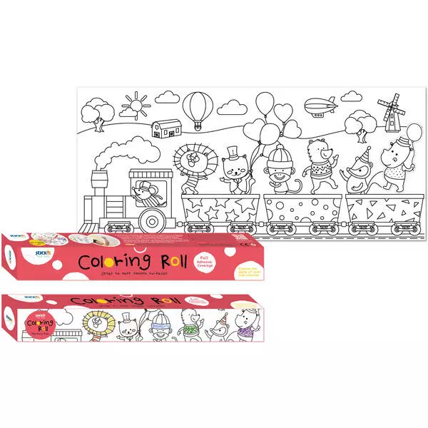 Parti vonat színezhető, ragasztható tekercs -31x 355 cm