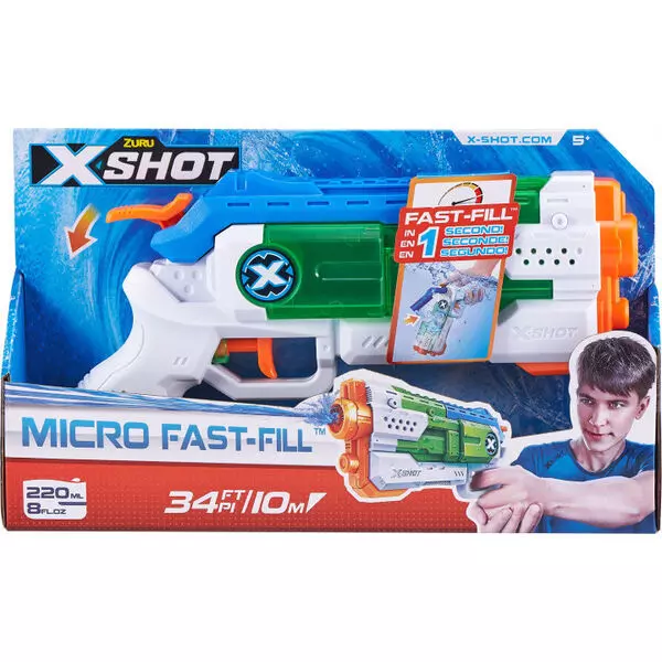 X Shot: Gyorstöltő vízipisztoly mini