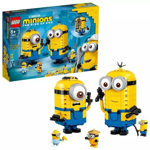 Lego Minions: Figurine Minioni din cărămizi 75551
