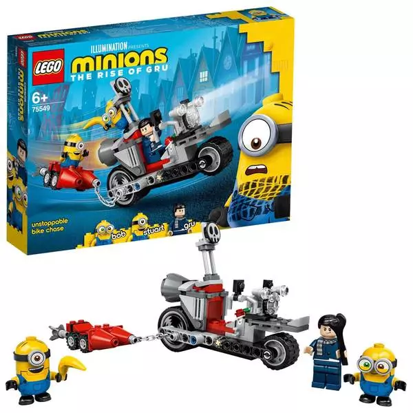 Lego Minions: Urmărire de neoprit cu motocicleta 75549