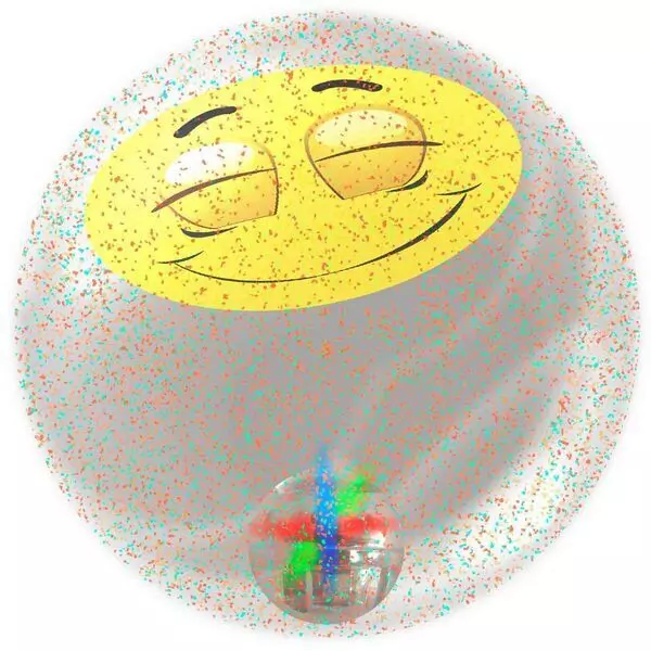 Emoji mintás világító labda - többféle