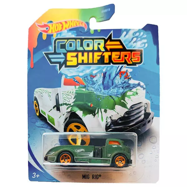 Hot Wheels: Culori schimbătoare - Mașinuță Mig Rig