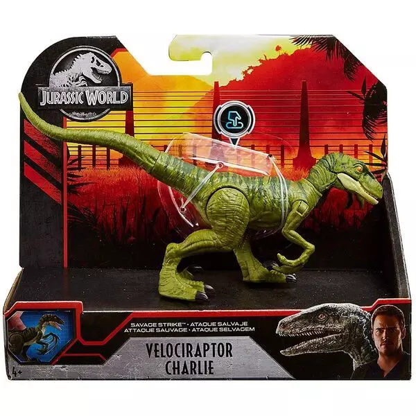 Jurassic World: Figurină dinozaur Velociraptor Charlie