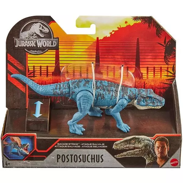 Jurassic World: Figurină dinozaur Postosuchus care atacă