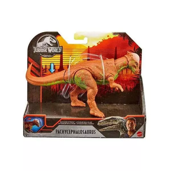 Jurassic World: Figurină dinozaur Pachycephalosaurus care atacă