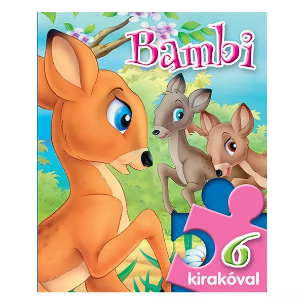 Povești cu puzzle: Bambi - carte de povești în lb. maghiară