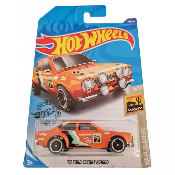 Hot Wheels Baja Blazers: 70 Ford Escort RS1600 kisautó - CSOMAGOLÁSSÉRÜLT