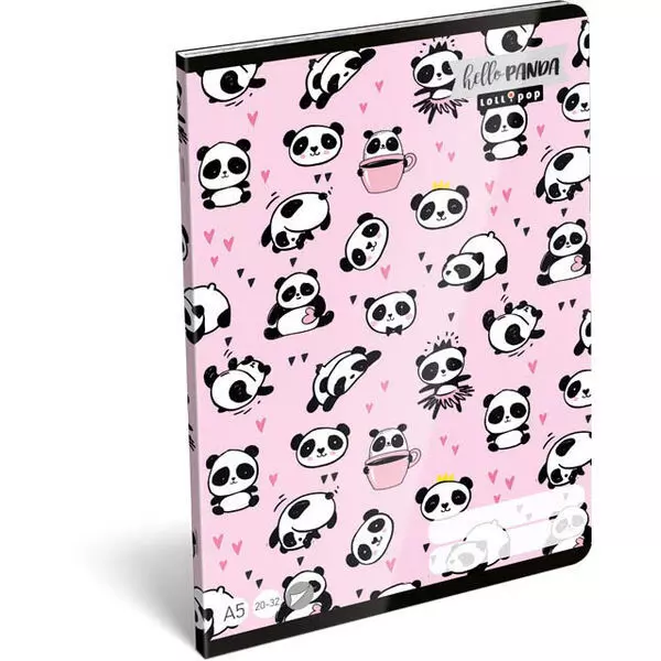 Lollipop: Hello Panda A5 sima füzet