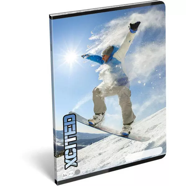 XCITED: Snowboard A4 vonalas füzet