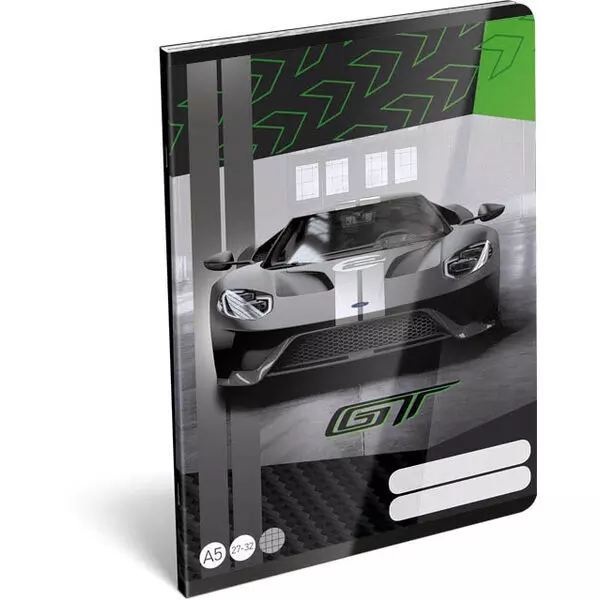 FORD: GT Green A5 négyzetrácsos füzet