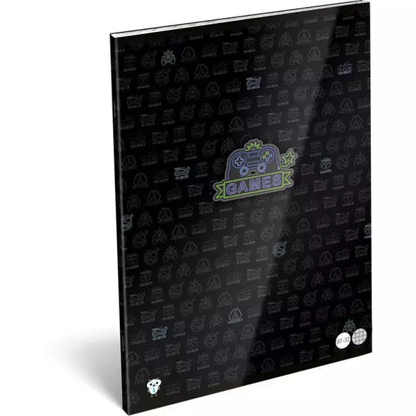 KIS BAGOLY: Games A4 négyzetrácsos füzet 