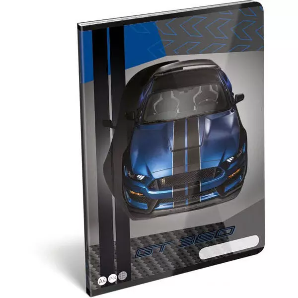 FORD: Mustang Blue A4 négyzetrácsos füzet