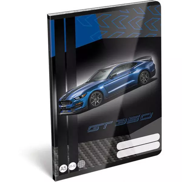 FORD: Mustang Blue A5 négyzetrácsos füzet 