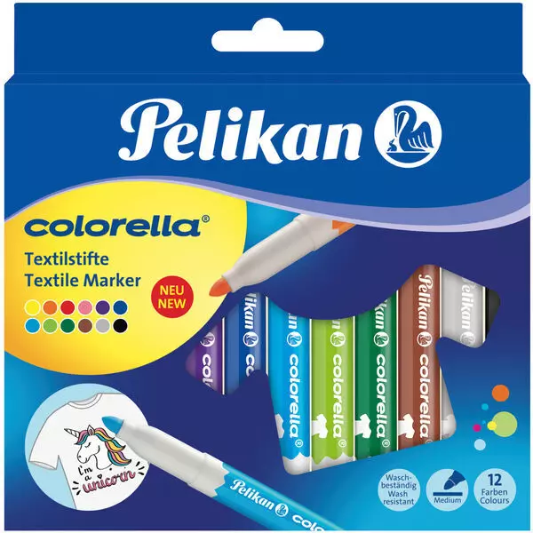 Pelikan: Colorella textilfilc készlet 12 darabos