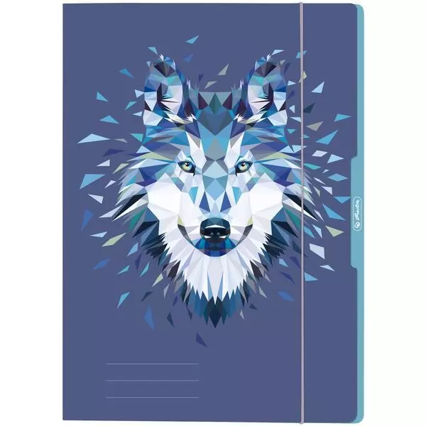 Wild Animals Wolf gumis mappa - A4 