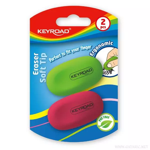 Keyroad: Soft Tip radír - 2 db