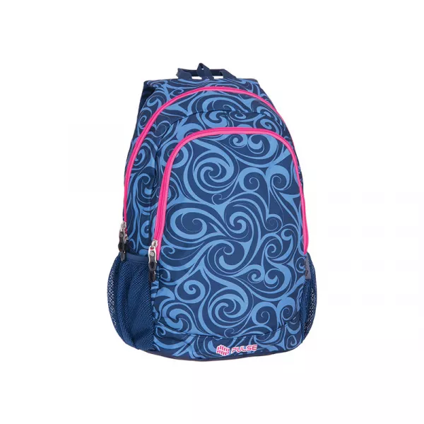 PULSE Cots Dream Wave hátizsák, notebook tartóval, kék-rózsaszín