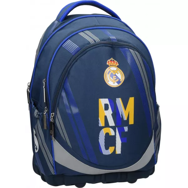 Real Madrid ergonomikus iskolatáska - kék/sárga
