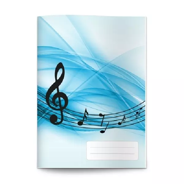 Caiet de muzică 86-32, A4 - blue