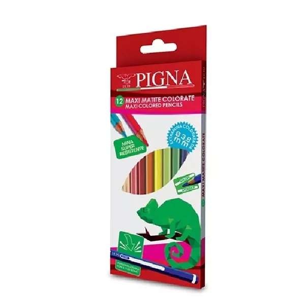 Pigna: hatszögletű színes ceruza , 12 db-os