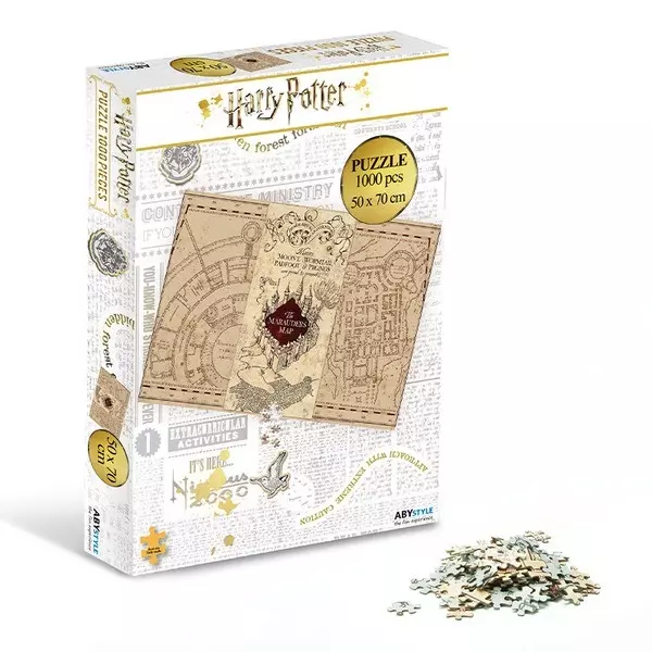Harry Potter: Marauder's map Puzzle cu 1000 piese