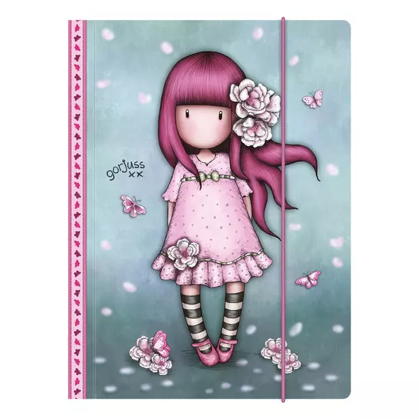Sparkle & Bloom: A4 Gumis mappa - Cherry Blossom