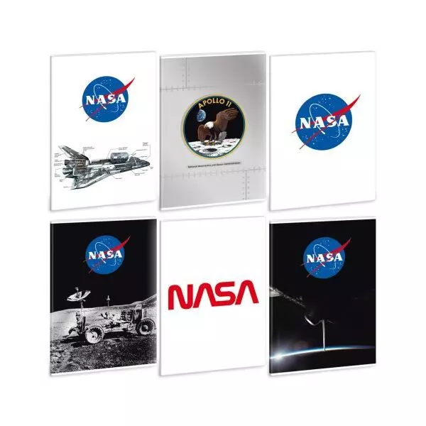 Ars Una: NASA caiet cu linii - A4, diferite