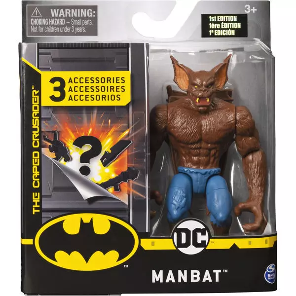 DC Batman: Figurină acțiune Manbat cu accesorii surpriză