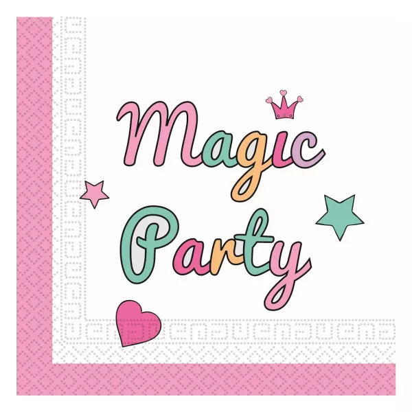 Magic Party szalvéta, 33 x 33 cm - 20 darabos