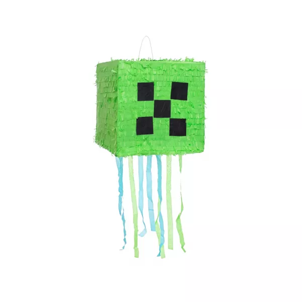 Minecraft: Pinata verde cu pixeli - 28 x 28 x 28 cm