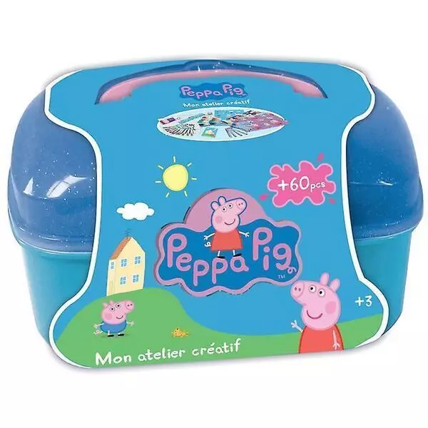 Peppa Pig: Set creativ în valiză - 60 de piese