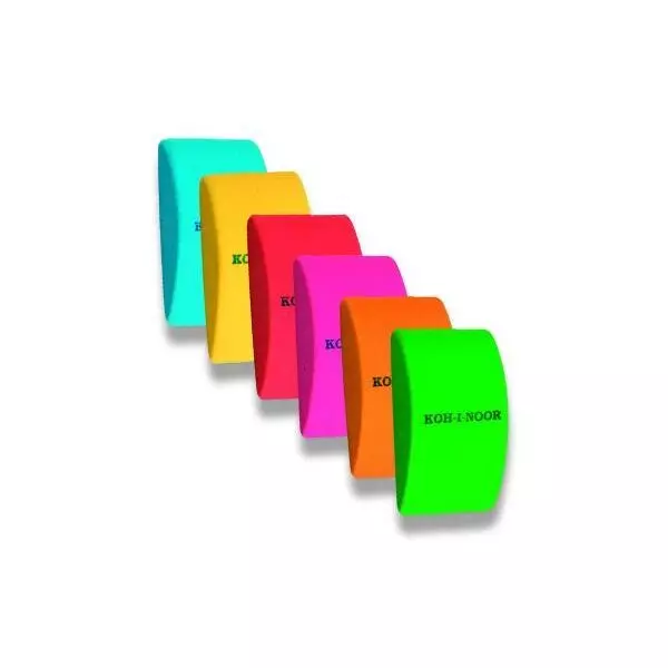 Koh-I-Noor: Plastic Radieră curbată - diferite culori