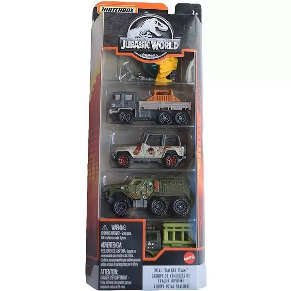 Matchbox: 5 darabos kisautó készlet - Jurassic World
