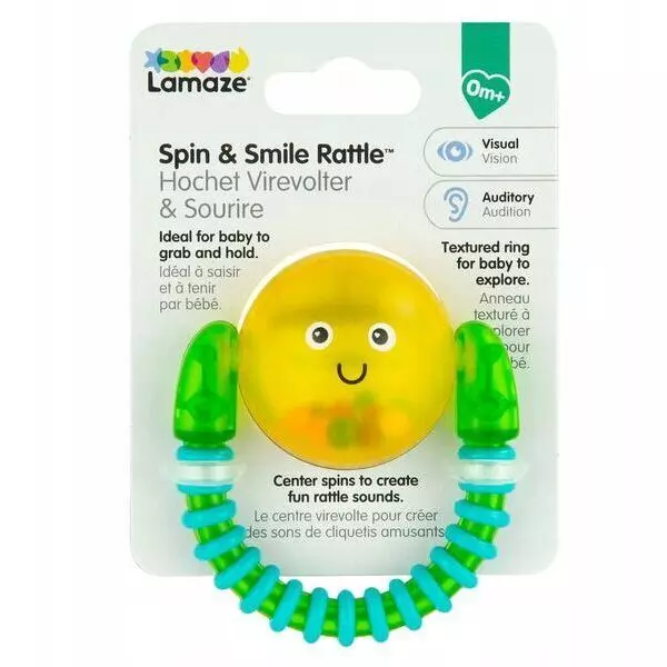Lamaze: Jucărie zornăitoare Spin & Smile