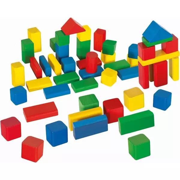 Eichhorn: blocuri de construcție clasice - 50 de piese, colorate