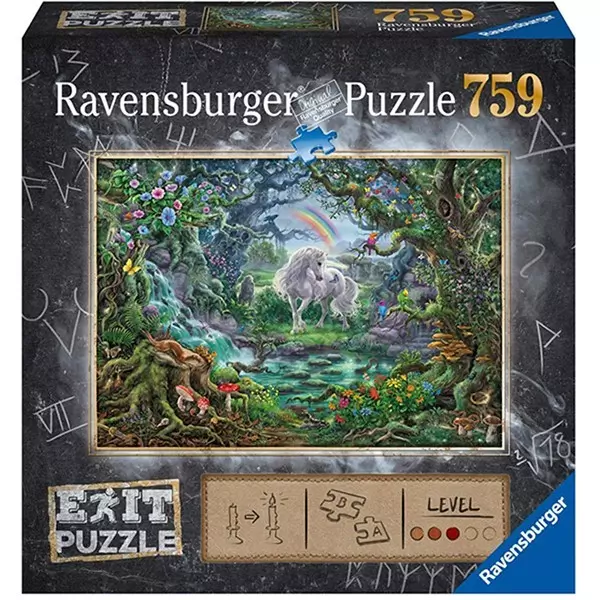 Ravensburger: Unikornis erdő 759 db-os Exit puzzle