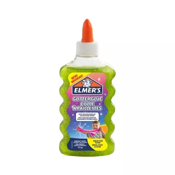 Elmer's: glitteres ragasztó, 177 ml - zöld