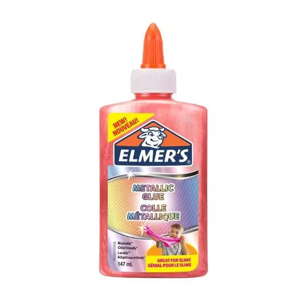 Elmer's: Adeziv de culoare metalică, 147 ml - roz