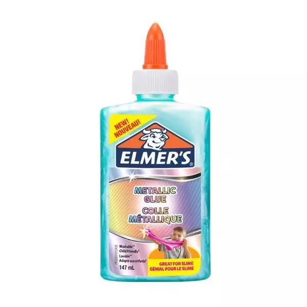 Elmer's: Adeziv de culoare metalică, 147 ml - albastru verzui