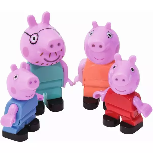 BIG: Bloxx: Set figurine Familia lui Peppa Pig