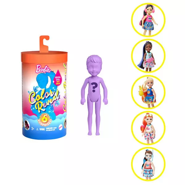 Barbie: Color Reveal Chelsea Păpușă surpriză, seria 3 - diferite