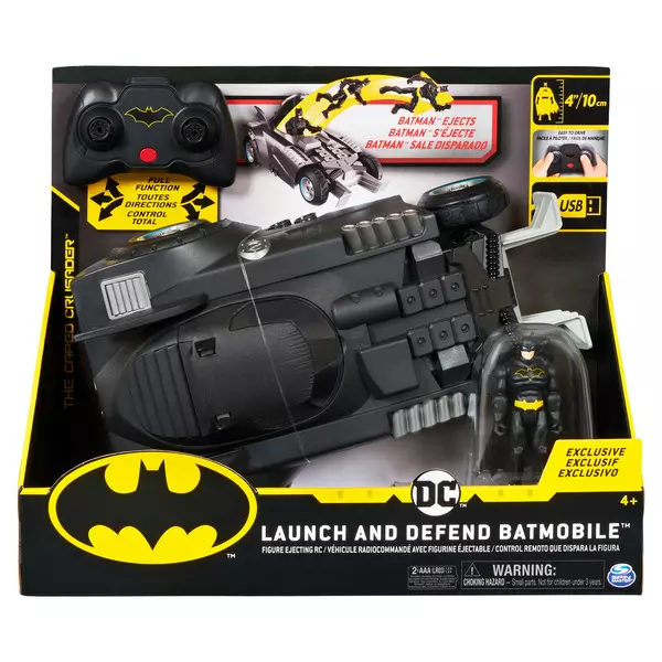 DC Batman: Mașinuță RC Lansează și apără