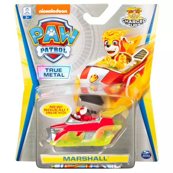 Paw Patrol Charged Up: True Metal - Camionul de pompier metalic a lui Marshall